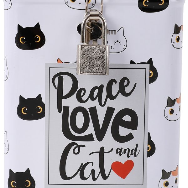 I-TOTAL Sparkasse mit Schloss XL2031 Cat 15.3x10.6x10.6cm