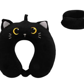 I-TOTAL Reisekissen 30x30x10cm XL2184A Cat black