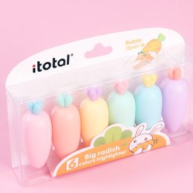 I-TOTAL Textmarker mini XL2306A Karotte 6 Farben