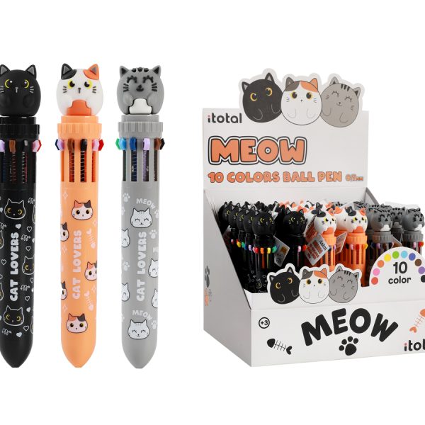 I-TOTAL Multicolorstift Cat XL2370A 10 Farben