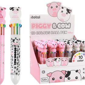 I-TOTAL Multicolorstift Sau & Kuh XL2370G 10 Farben