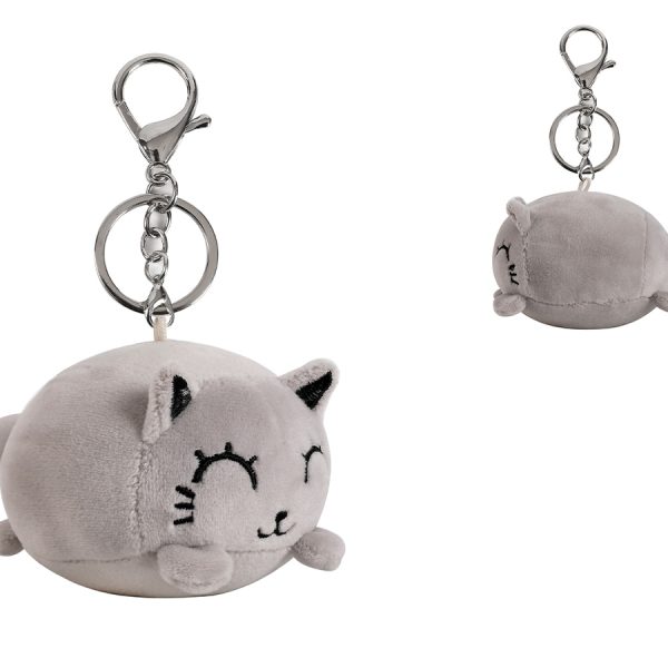 I-TOTAL Schlüsselanhänger plüsch XL2490 Cat grey