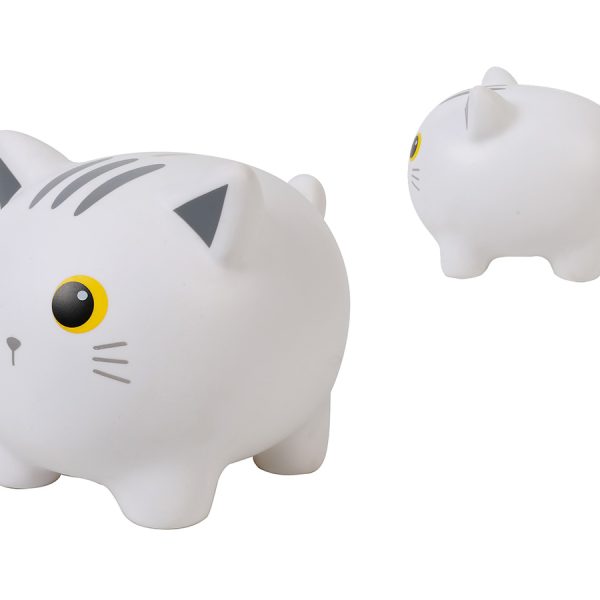 I-TOTAL Sparkasse 18x15x15.5cm XL2497A Cat white