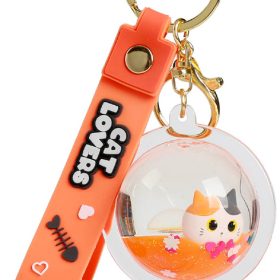 I-TOTAL Schlüsselanhänger Kugel XL2793B Orange Cat
