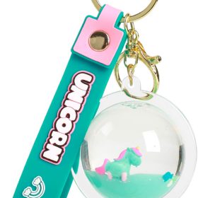 I-TOTAL Schlüsselanhänger Kugel XL2793D Unicorn mint