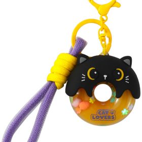 I-TOTAL Schlüsselanhänger Donut XL3153 Black Cat