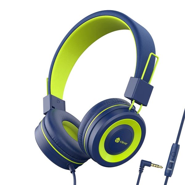 ICLEVER Wired Kids Headphones C01-1702N-41 HS14, 3,5mm, Mic, blue/green