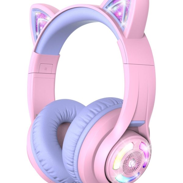 ICLEVER Cat Ear Bluetooth Headphones C04-2083N-15 BTH13, 50h, purple