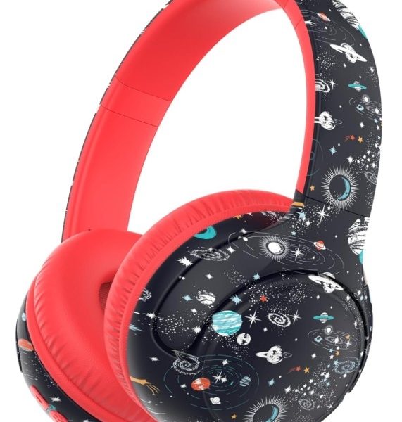 ICLEVER Kids Bluetooth Headphones C18-2083N-02 BTH27, 74h, black/red