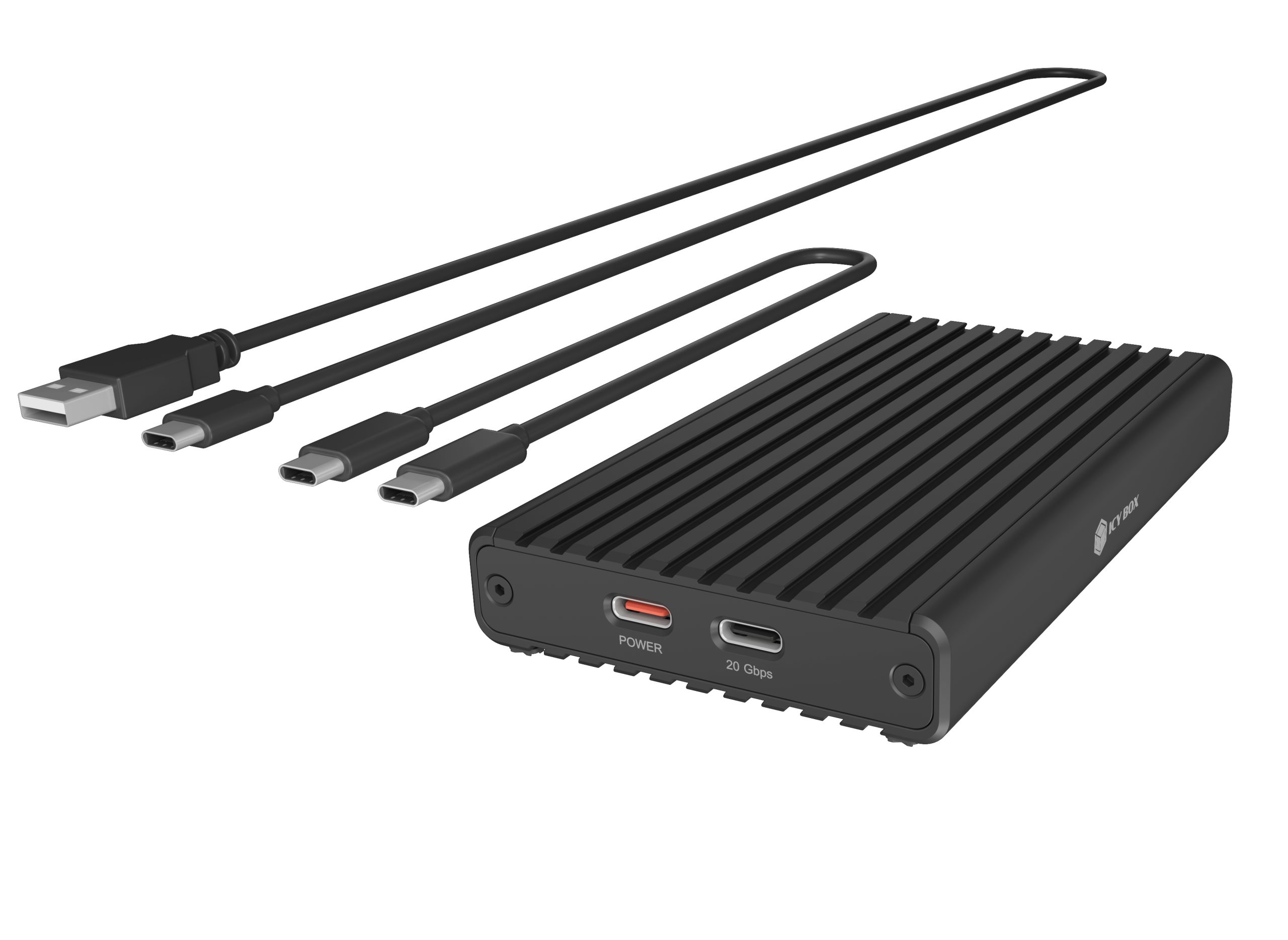 ICY-BOX-IB-2817M-C32-4250078174578 ICY BOX 2 bay case for M.2 NVMe IB-2817M-C32 USB-C 3.2 G2x2, 20Gbit/s, LED – Hochwertig & günstig bei ShopDeca