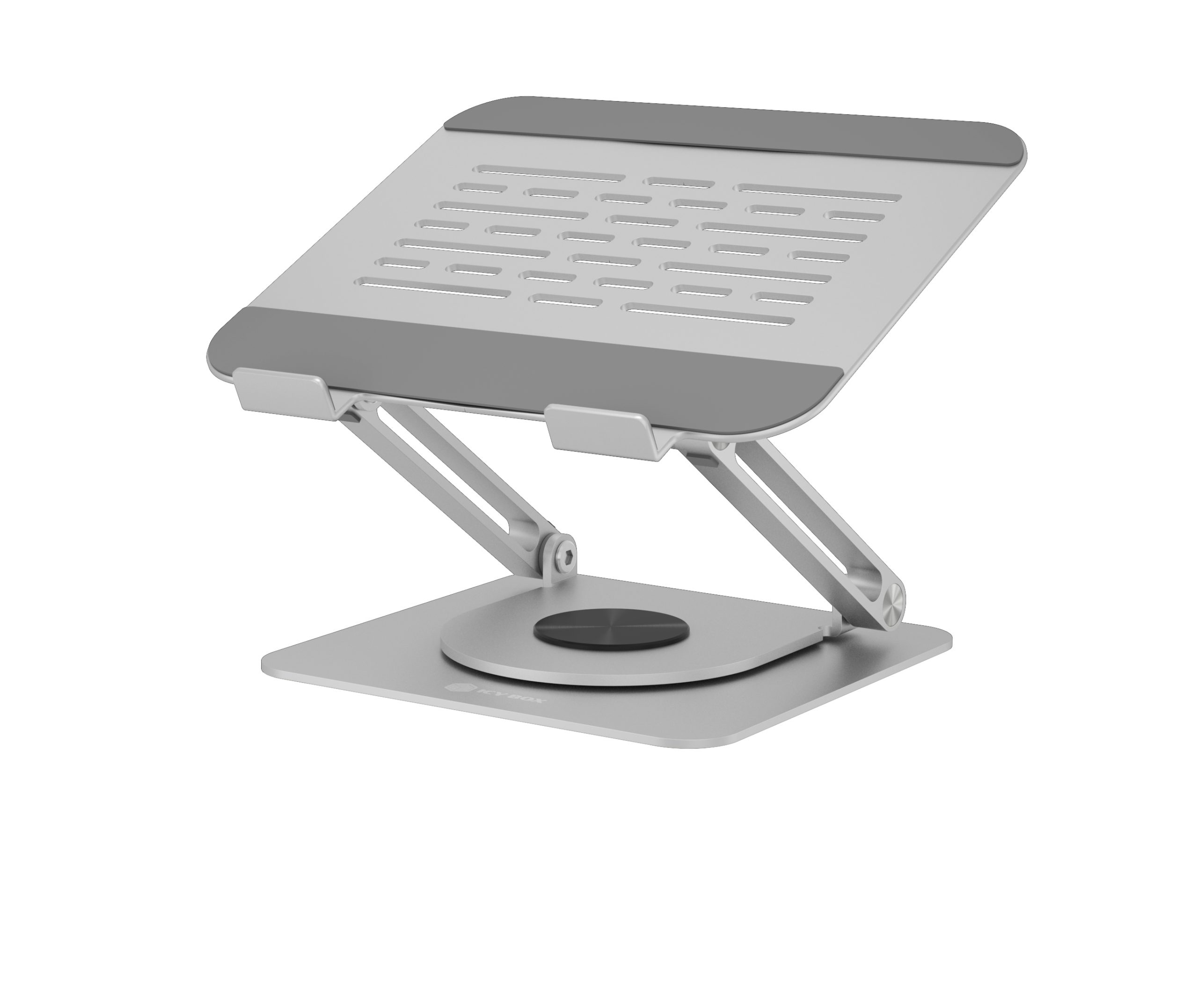 ICY-BOX-IB-NH300-R-4250078174462 ICY BOX Rotatable and fully adjustable IB-NH300-R notebook stand 17 Inch silver – Hochwertig & günstig bei ShopDeca