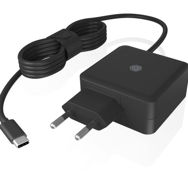 ICY BOX Steckerladegerät mit PD IB-PS111-PD USB-C, PD 3.0, 65W 1.5m