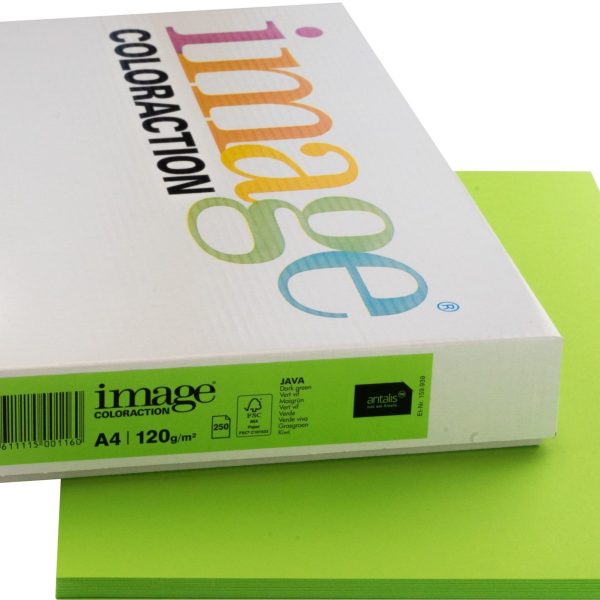 IMAGE COLORACTION Kopierpapier Java A4 266695 120g, maigrün 250 Blatt