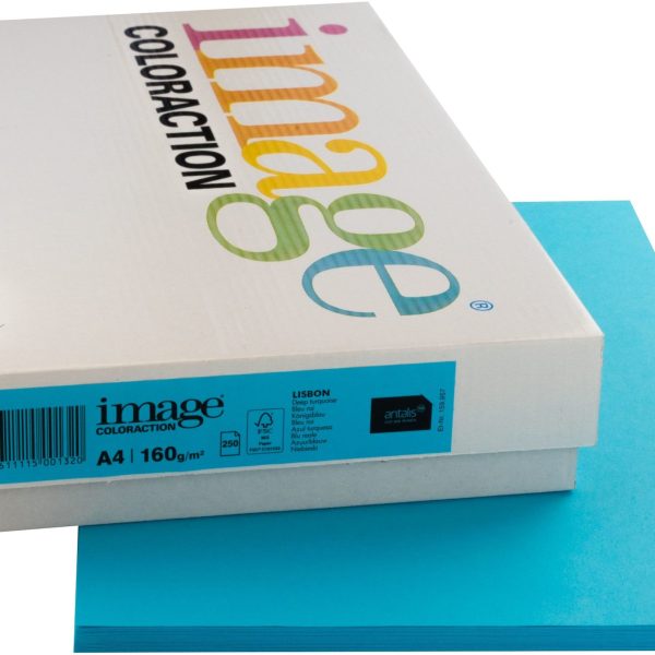 IMAGE COLORACTION Kopierpapier Lisbon A4 266752 königsblau, 160g 250 Blatt