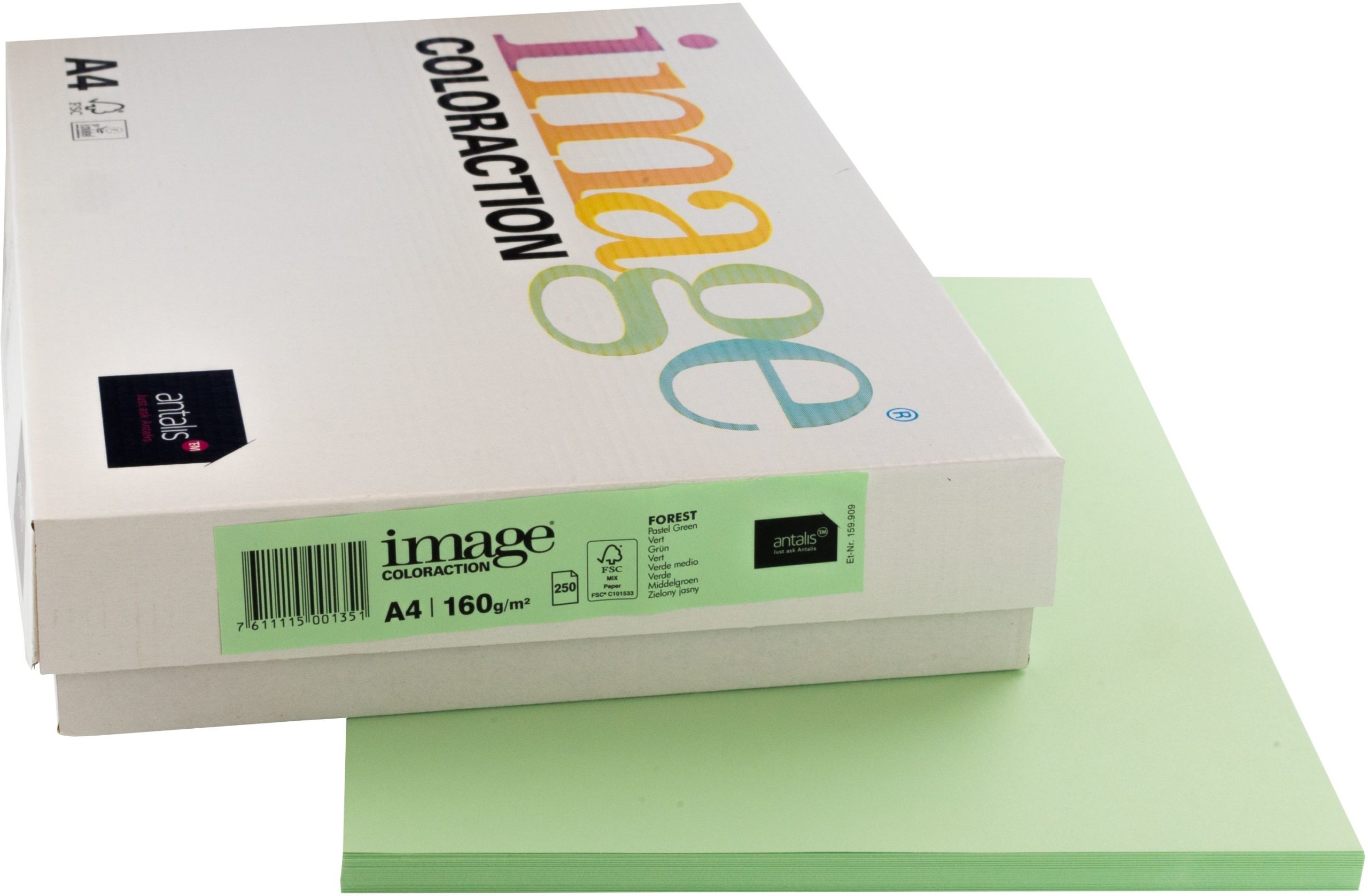 IMAGE-COLORACTION-266761-7611115001351 IMAGE COLORACTION Kopierpapier Forest A4 266761 160g, grün 250 Blatt – Hochwertig & günstig bei ShopDeca