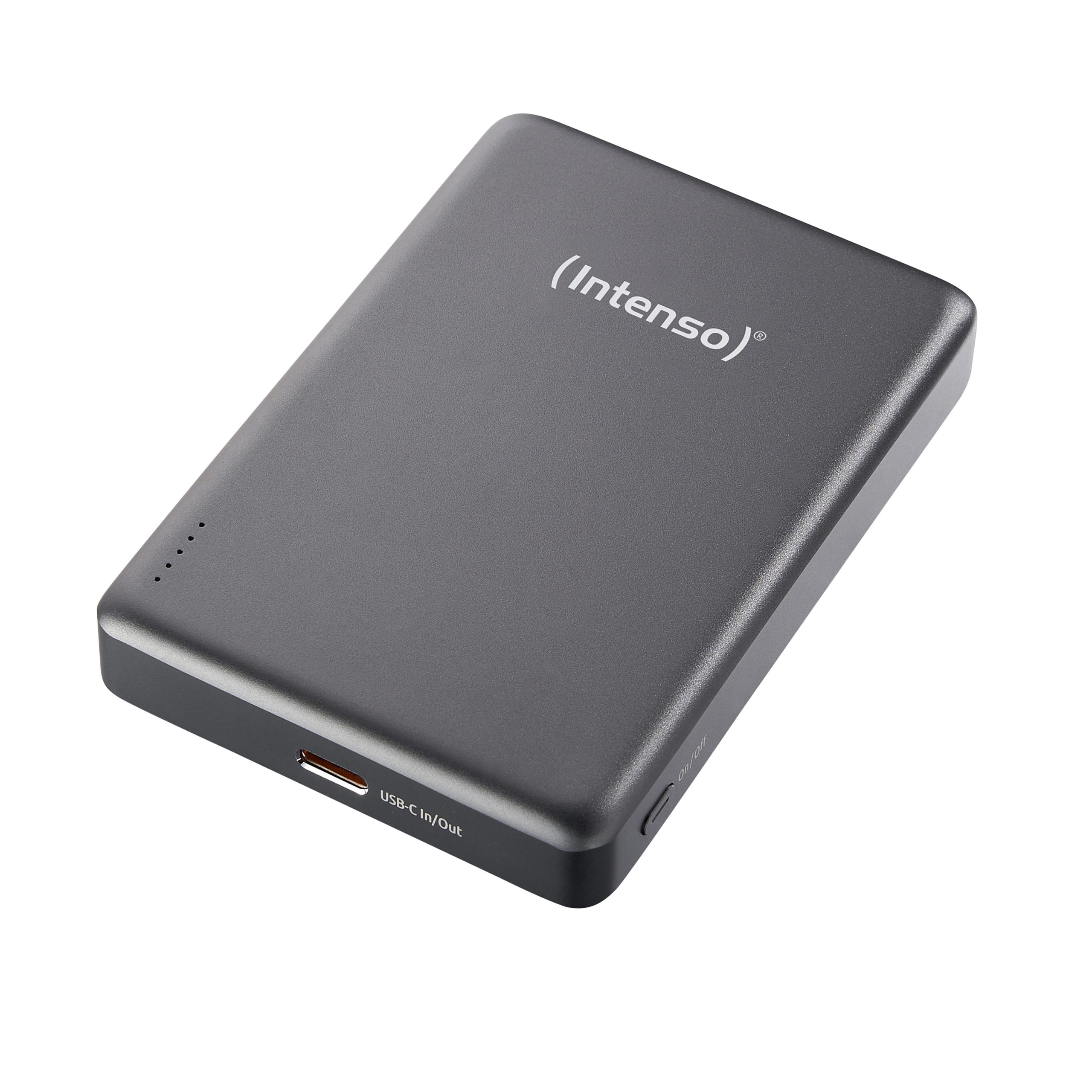 INTENSO-7344034-4034303036271 INTENSO Powerbank MW10000 10000 mAh 7344034 Magnetic Wireless grey – Hochwertig & günstig bei ShopDeca