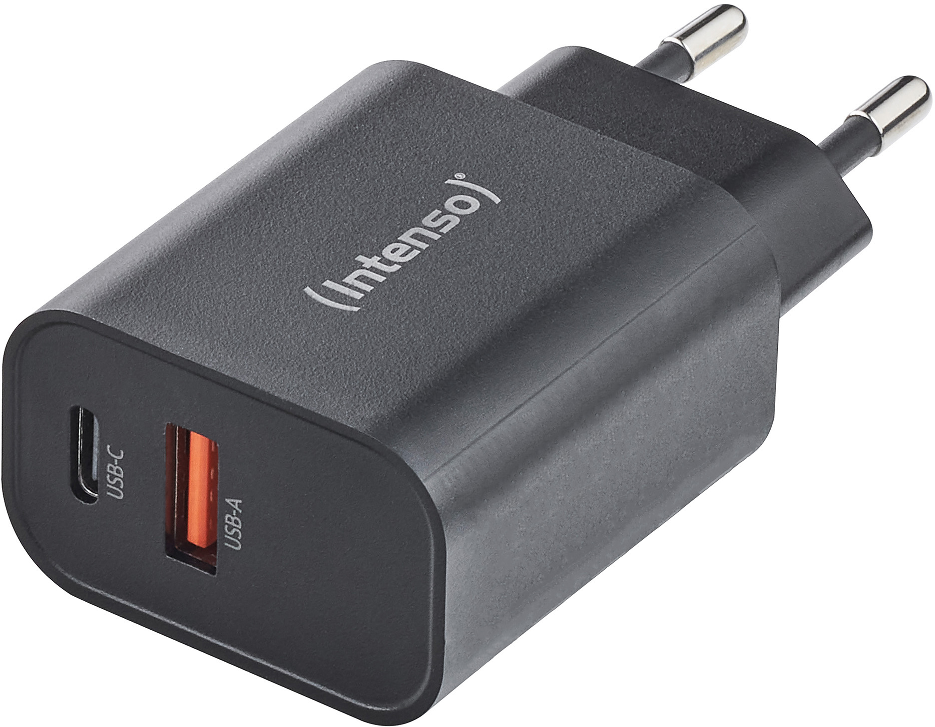 INTENSO-7803010-4034303035915 INTENSO Power Adapter W30AC Charger 7803010 30W, USB-A & USB-C black – Hochwertig & günstig bei ShopDeca