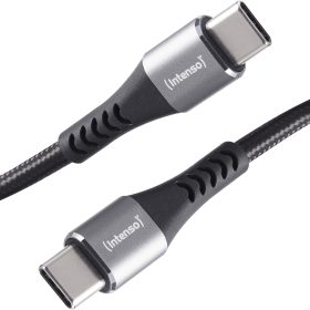 INTENSO Cable USB-C to USB C 7901000 1.5 m, Nylon black