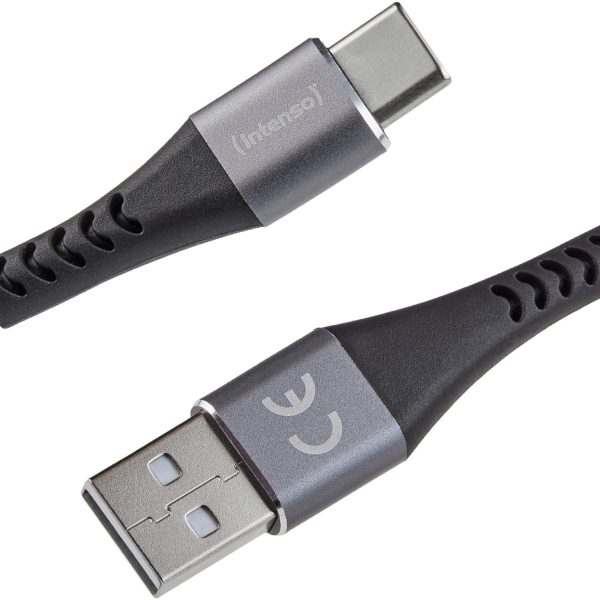 INTENSO Cable USB-A to USB C 7901100 1.5 m, Nylon black