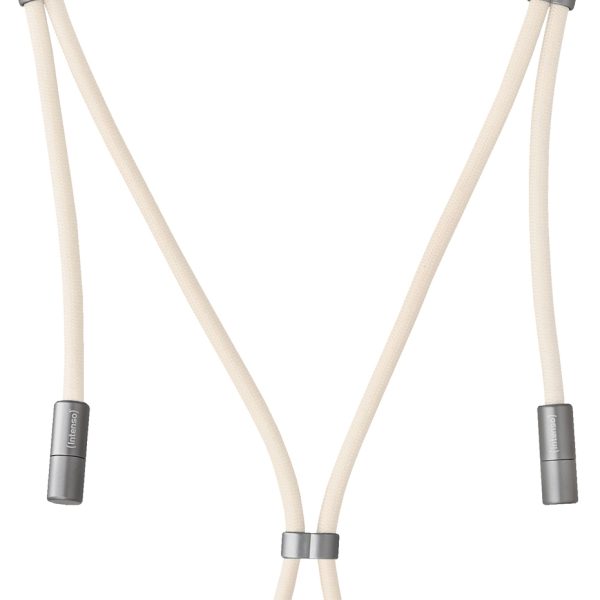 INTENSO Phone Lanyard Charg.Data Cable 7991001 2x USB-C, up to 1.65m beige