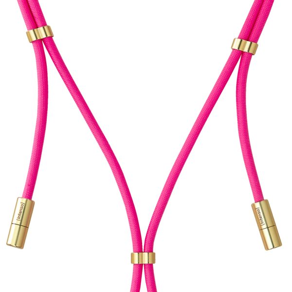 INTENSO Phone Lanyard Charg.Data Cable 7991004 2x USB-C, up to 1.65m neonpink