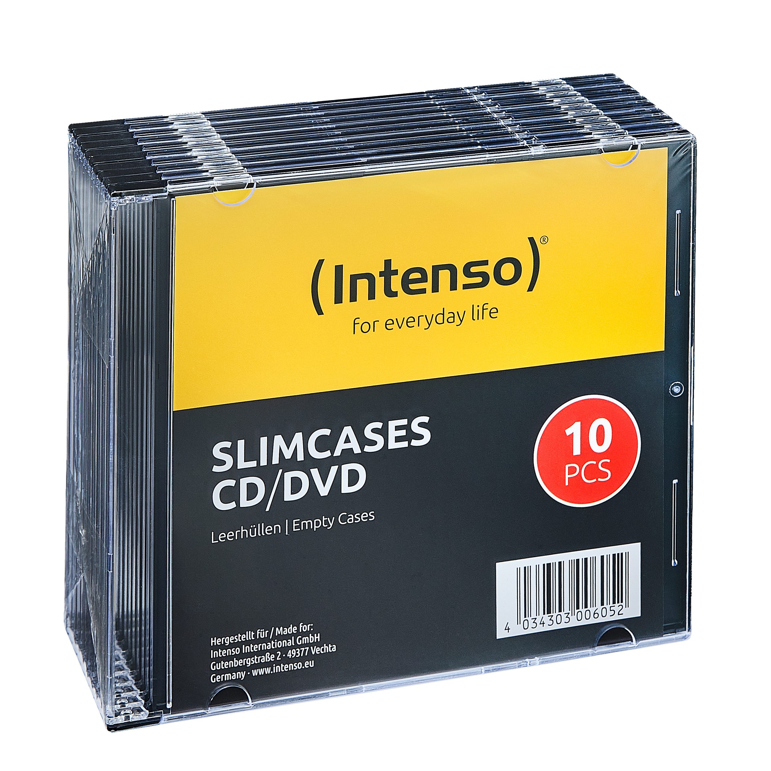 INTENSO-9001602-4034303006052 INTENSO CD / DVD Empty Slim Case 9001602 10 pcs. – Hochwertig & günstig bei ShopDeca