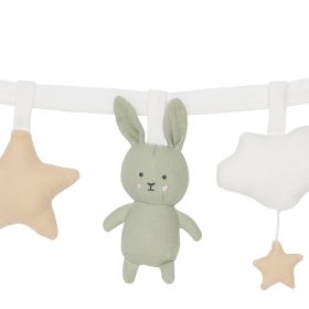 JABADABADO Kinderwagenkette Hase 49cm K123 grün