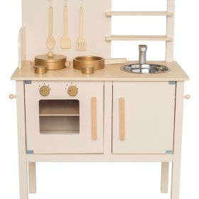 JABADABADO Küche m.Topf und Pfanne W7251 beige 56x32x78cm