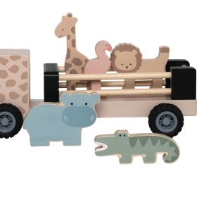 JABADABADO Tier Transporter W7294 Safari Jeep 32x11.5x12.5cm