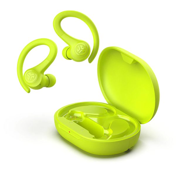 JLAB Go Sport+ Earbuds IEUEBGAIRSPRTRYEL124 True Wireless, Neon Yellow