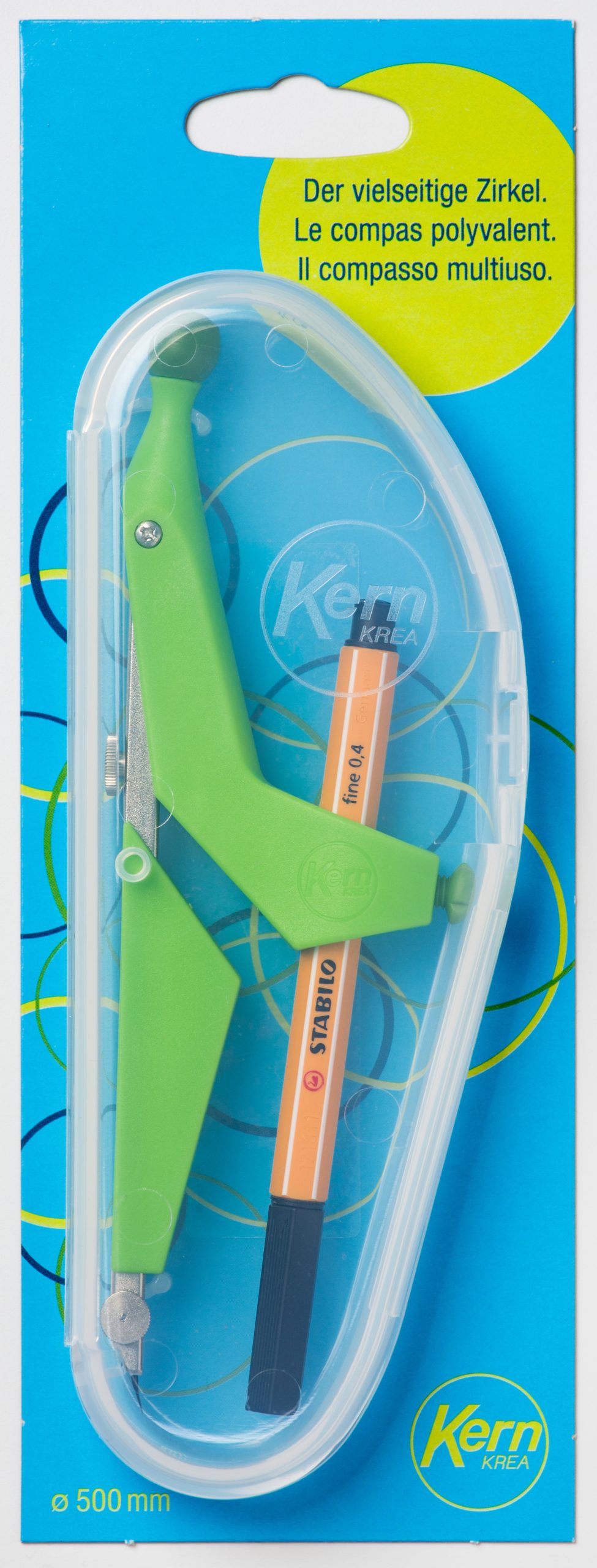 KERN-K-44-7640160331229 KERN Zirkel Krea 44 Standard K 44 bis 500mm grün – Hochwertig & günstig bei ShopDeca