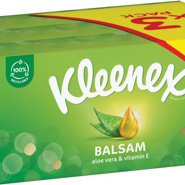 KLEENEX Kosmetiktücher Box Balsam 3392005 3x56 Stück