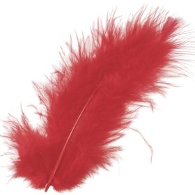 KNORR PRANDELL Marabufedern 10cm 6619150 rot 15 Stück