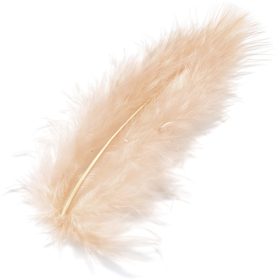 KNORR PRANDELL Marabufedern 10cm 6619207 apricot 15 Stück