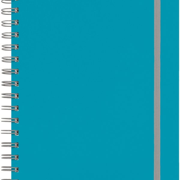 KOLMA Spiralheft Doppia A5 06.543.20 blau/grau, kariert 100 Blatt