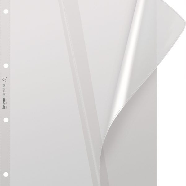 KOLMA Dokumentenhülle ExtraSolid A4 08.634.00 transp.,Deckelkl.4-Loch 10Stk.