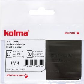 KOLMA Sperrkarte RFID 09.148.06 schwarz 85x55mm