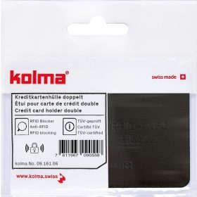 KOLMA Kreditkartenhülle RFID 09.161.06 schwarz 66x95mm