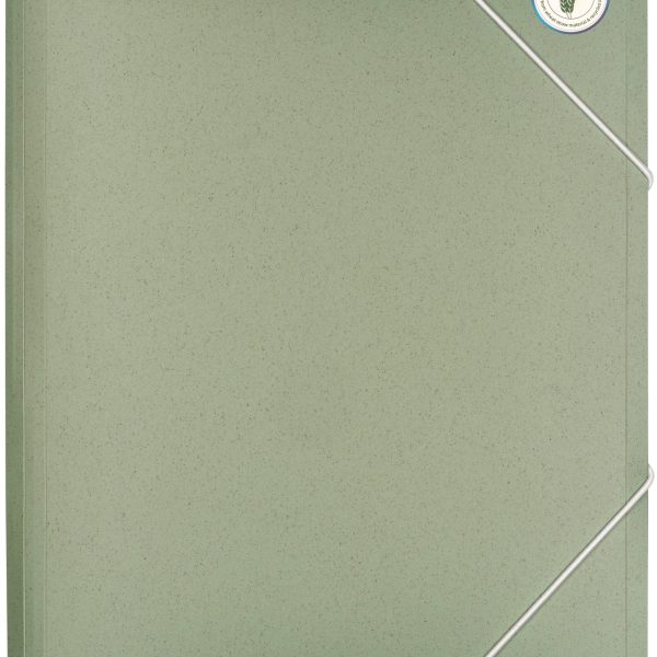 KOLMA Gummizugmappe Weizenstroh A4 11.090.01 grün