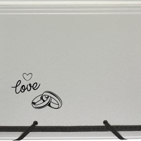 KOLMA Fächermappe Wedding A4 11.134.07 silber,love