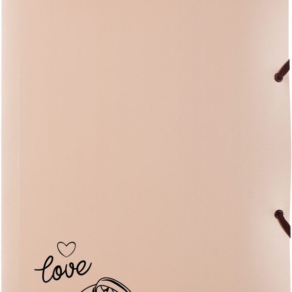 KOLMA Gummibandmappe Wedding A4 11.179.08 opak roségold,love