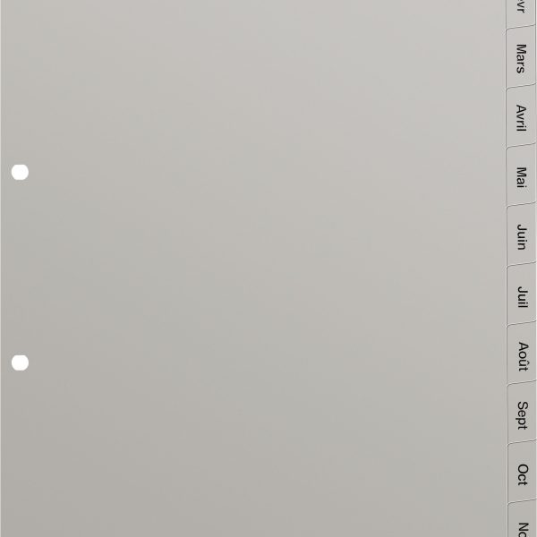 KOLMA Register KolmaFlex A4 18.121.03 grau Jan-Déc FR