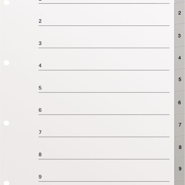 KOLMA Register KolmaFlex A4+ 18.410.03 grau 1-10