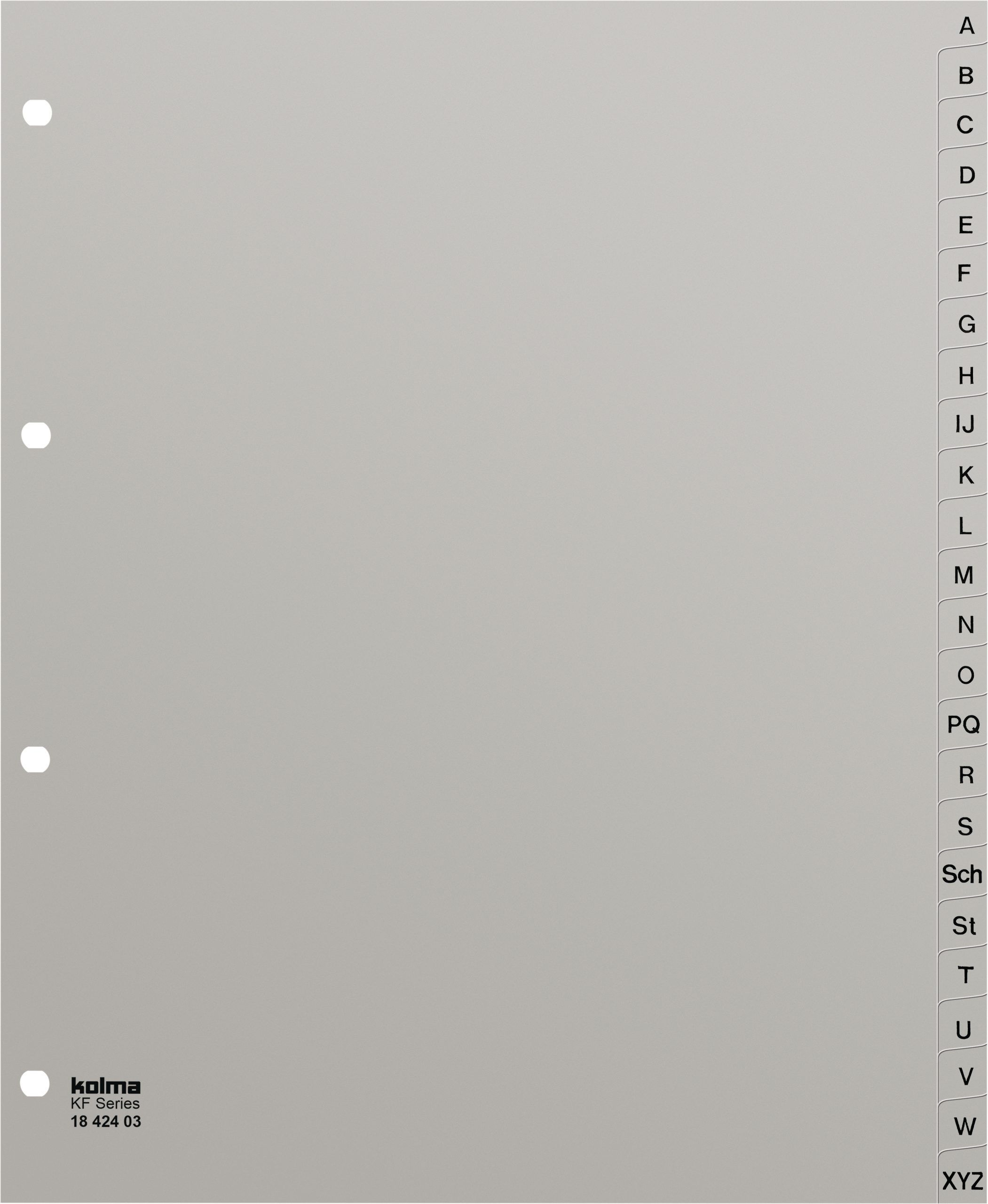 KOLMA-18.424.03-7611967180181 KOLMA Register KolmaFlex A4+ 18.424.03 grau A-Z 24-teilig – Hochwertig & günstig bei ShopDeca