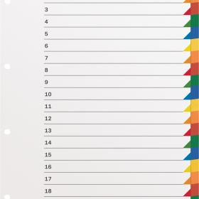 KOLMA Register LongLife A4+ 19.420.20 mehrfarbig 20-teilig