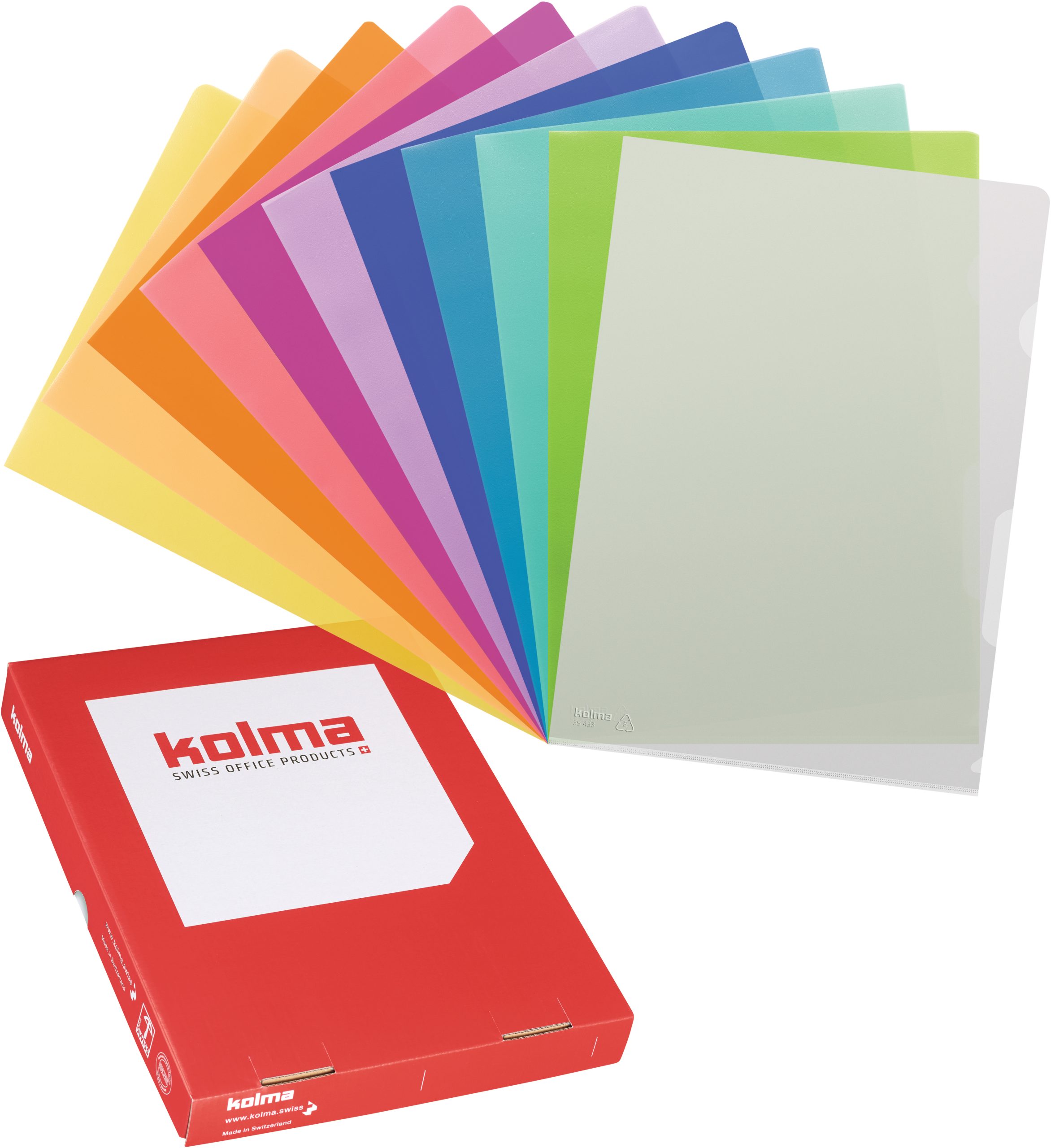 KOLMA-59.433.24-7611967591055 KOLMA Sichtmappen Superstrong A4 59.433.24 carrot 10 Stück – Bild 1