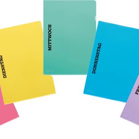 KOLMA Sichtmappe Fashion Wochentage 59.903.19 A4 assortiert 10 Stück