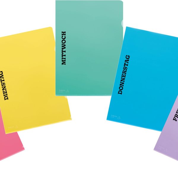 KOLMA Sichtmappe Fashion Wochentage 59.903.19 A4 assortiert 10 Stück