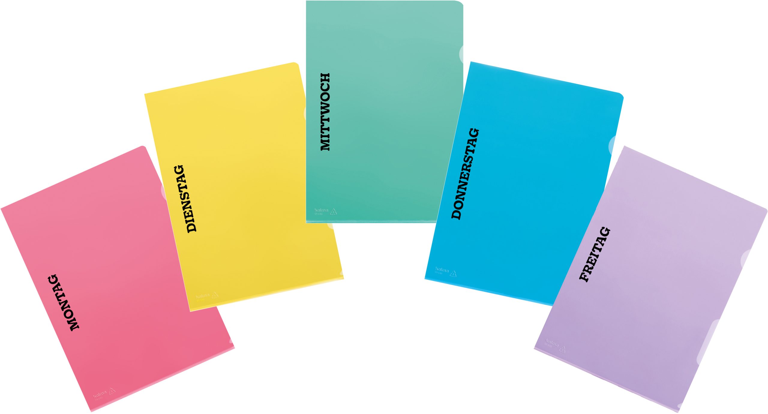 KOLMA-59.903.19-7611967591864 KOLMA Sichtmappe Fashion Wochentage 59.903.19 A4 assortiert 10 Stück – Hochwertig & günstig bei ShopDeca