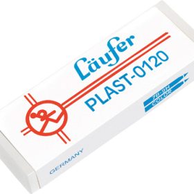 LÄUFER Plast-Radierer 65x21x12mm 01200 mit Kartonmanschette
